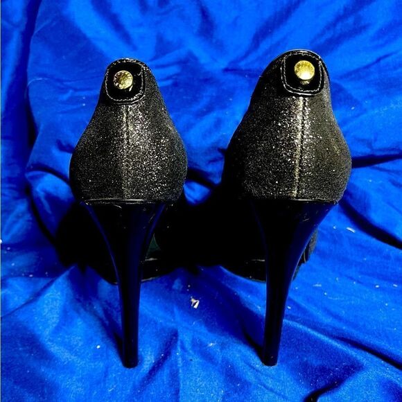Michael Kors - Platform Heels- Black Sparkles - Picture 7 of 8